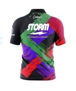 Alternative view of Storm Stacker Quick Ship CoolWick Sash Zip Bowling Jersey