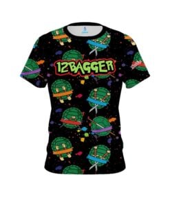 12Bagger Turtle Power Black CoolWick Bowling Jersey