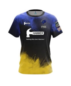Hammer Alec Keplinger Blue Yellow Polymer CoolWick Bowling Jersey