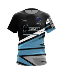 Hammer Alec Keplinger Cyan Sport Grunge CoolWick Bowling Jersey