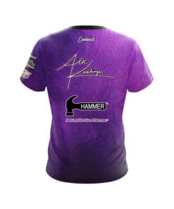 Alternative view of Hammer Alec Keplinger Purple Brush CoolWick Bowling Jersey