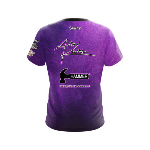 Hammer Alec Keplinger Purple Brush CoolWick Bowling Jersey - Image 2