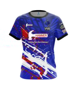 Hammer Alec Keplinger Red White Blue Motion CoolWick Bowling Jersey