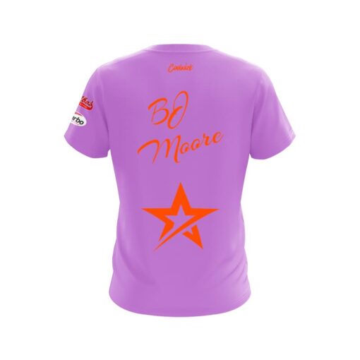Roto Grip BJ Moore Lavender Tangerine CoolWick Bowling Jersey - Image 2
