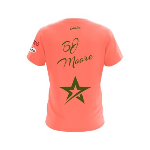 Roto Grip BJ Moore Salmon Army Green CoolWick Bowling Jersey - Image 2