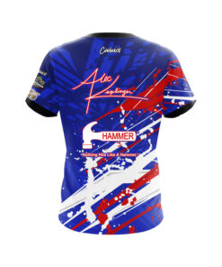 Alternative view of Hammer Alec Keplinger Red White Blue Motion CoolWick Bowling Jersey