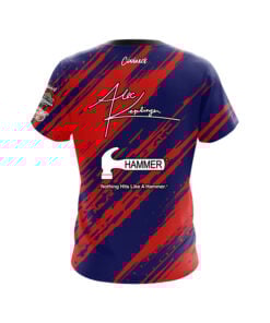 Alternative view of Hammer Alec Keplinger Red Blue Sport CoolWick Bowling Jersey