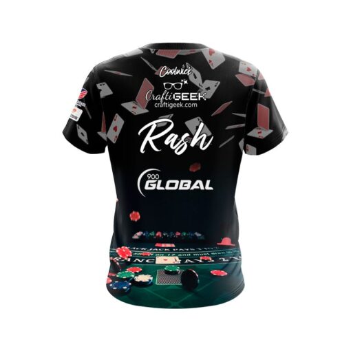 900 Global Sean Rash Blackjack Table CoolWick Bowling Jersey - Image 2