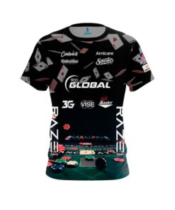 900 Global Sean Rash Blackjack Table CoolWick Bowling Jersey