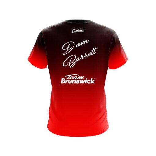 Brunswick Dom Barrett Black Red Union Jack CoolWick Bowling Jersey - Image 2