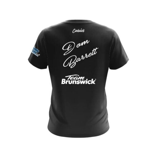 Brunswick Dom Barrett Black Union Jack CoolWick Bowling Jersey - Image 2