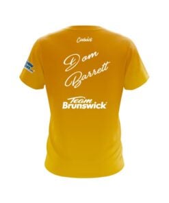 Alternative view of Brunswick Dom Barrett Gold Union Jack CoolWick Bowling Jersey