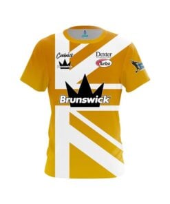 Brunswick Dom Barrett Gold Union Jack CoolWick Bowling Jersey