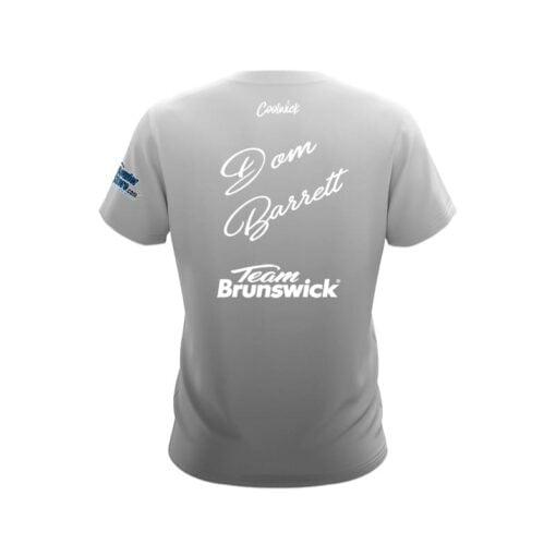 Brunswick Dom Barrett Grey Union Jack CoolWick Bowling Jersey - Image 2