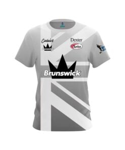Brunswick Dom Barrett Grey Union Jack CoolWick Bowling Jersey