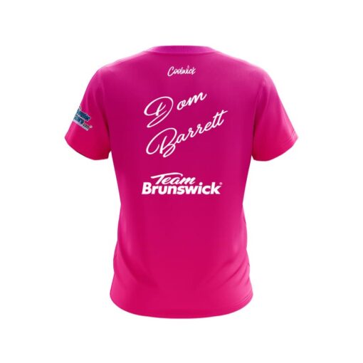 Brunswick Dom Barrett Pink Union Jack CoolWick Bowling Jersey - Image 2