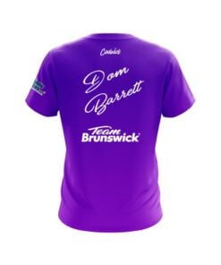 Alternative view of Brunswick Dom Barrett Purple Union Jack CoolWick Bowling Jersey