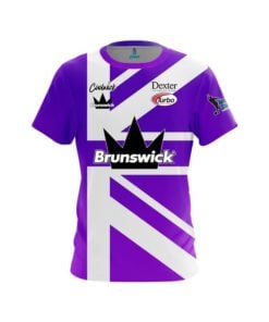 Brunswick Dom Barrett Purple Union Jack CoolWick Bowling Jersey