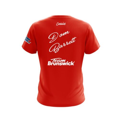 Brunswick Dom Barrett Red Union Jack CoolWick Bowling Jersey - Image 2