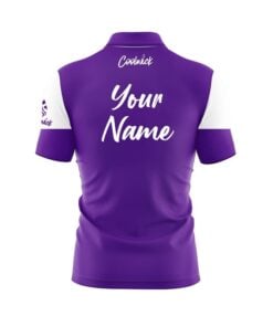 Alternative view of CoolWick Elite GB Purple Sash Zip Jersey