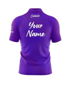 Alternative view of CoolWick Elite Purp Sash Zip Jersey