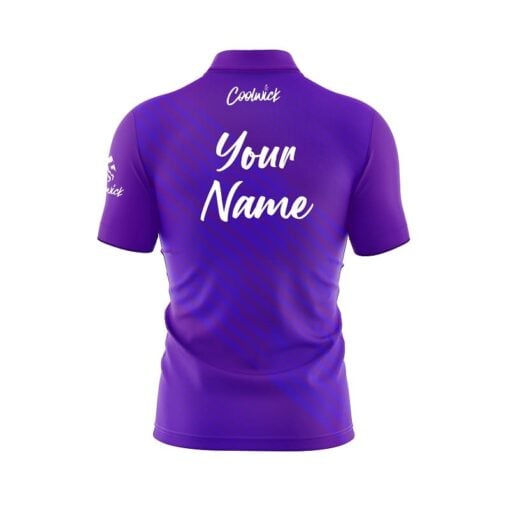 CoolWick Elite Purp Sash Zip Jersey - Image 2