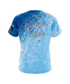 Alternative view of Brunswick Graham Fach Ice Splatter CoolWick Bowling Jersey