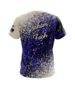 Alternative view of Brunswick Graham Fach Jets Splatter CoolWick Bowling Jersey