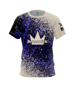 Brunswick Graham Fach Jets Splatter CoolWick Bowling Jersey
