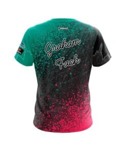Alternative view of Brunswick Graham Fach 182 Splatter CoolWick Bowling Jersey