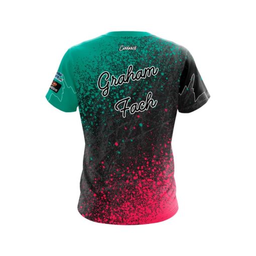 Brunswick Graham Fach 182 Splatter CoolWick Bowling Jersey - Image 2
