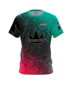 Brunswick Graham Fach 182 Splatter CoolWick Bowling Jersey