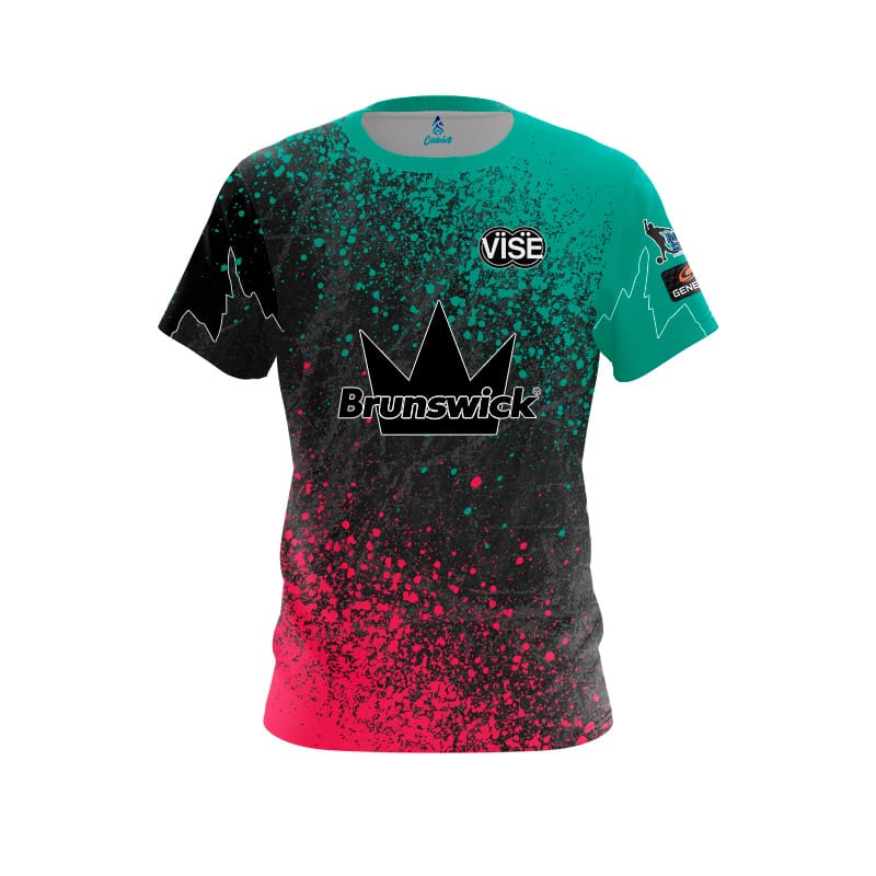 Brunswick Graham Fach 182 Splatter CoolWick Bowling Jersey