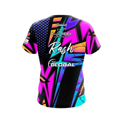 900 Global Sean Rash Halftone Splatter CoolWick Bowling Jersey - Image 2