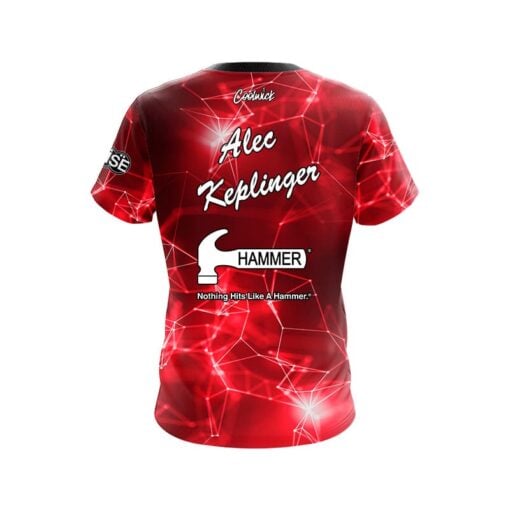 Hammer Alec Keplinger Digital Plex Red CoolWick Bowling Jersey - Image 2
