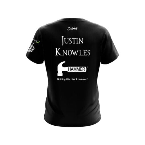 Hammer Justin Knowles Pink Argyle CoolWick Bowling Jersey - Image 2