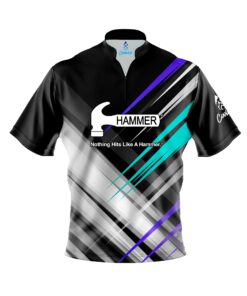 Hammer NFS Quick Ship CoolWick Sash Zip Bowling Jersey