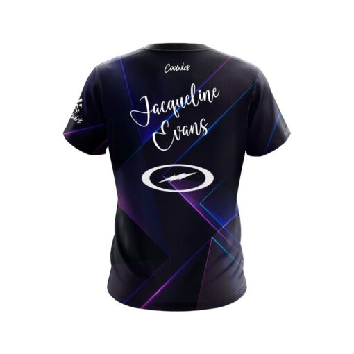 Storm Jacqueline Evans Indigo Violet Prism CoolWick Bowling Jersey - Image 2