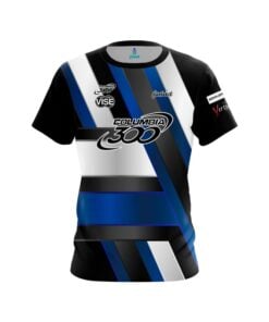 Columbia 300 Jakob Butturff Blue Black White Stripes CoolWick Bowling Jersey
