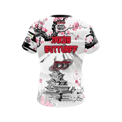 Columbia 300 Jakob Butturff Japanese Temple CoolWick Bowling Jersey - Image 2