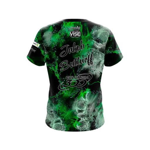Columbia 300 Jakob Butturff Smoking Green CoolWick Bowling Jersey - Image 2