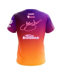 Alternative view of Brunswick Jason Sterner Metallic Sunset CoolWick Bowling Jersey