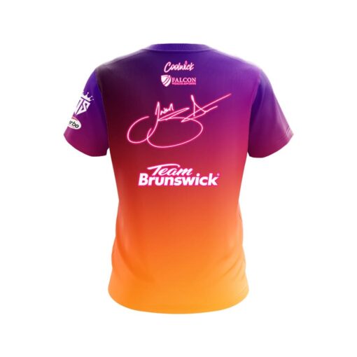 Brunswick Jason Sterner Metallic Sunset CoolWick Bowling Jersey - Image 2