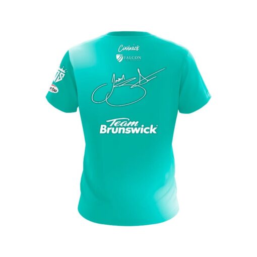 Brunswick Jason Sterner Seafoam CoolWick Bowling Jersey - Image 2