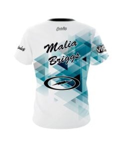 Alternative view of Storm Malia Briggs Teal Triangulation CoolWick Bowling Jersey