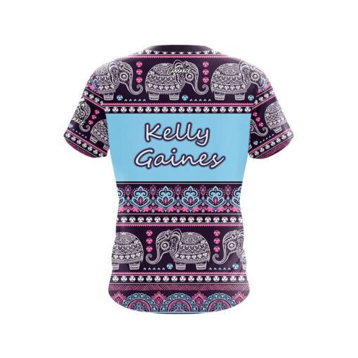 Motiv Kelly Gaines Elephant Circus CoolWick Bowling Jersey - Image 2