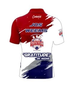 Alternative view of Storm Red White Blue NYTBC Gratitude CoolWick Bowling Jersey