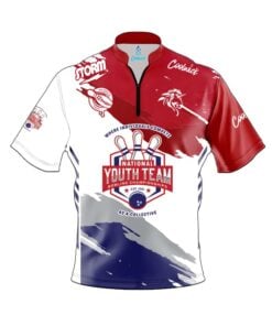 Storm Red White Blue NYTBC Gratitude CoolWick Bowling Jersey