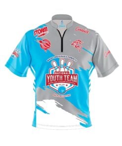 Storm Grey White Blue NYTBC Gratitude CoolWick Bowling Jersey