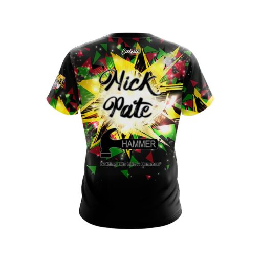 Hammer Nick Pate Multicolor Triangle Blast CoolWick Bowling Jersey - Image 2